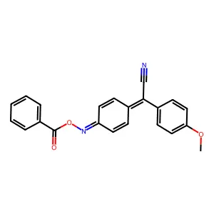 [[4-[cyano-(4-methoxyphenyl)methylidene]cyclohexa-2,5-dien-1 structure