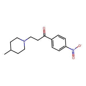 3-(4-Methylpiperidin-1-yl)-1-(4-nitrophenyl)propan-1-one structure