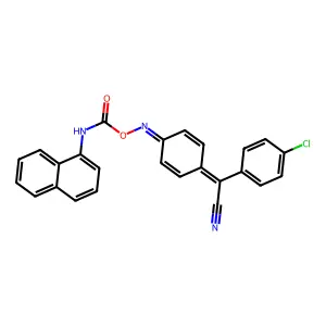[[4-[(4-chlorophenyl)-cyanomethylidene]cyclohexa-2,5-dien-1-ylidene]amino] N-naphthalen-1-ylcarbamate structure