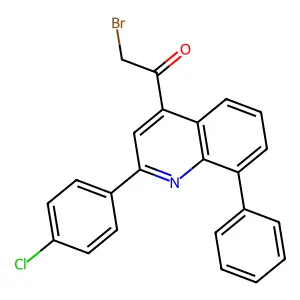 2-Bromo-1-[2-(4-chlorophenyl)-8-phenylquinolin-4-yl]ethan-1-one structure