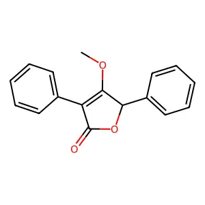 4-methoxy-3,5-diphenylfuran-2(5H)-one structure