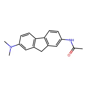 N-(7-dimethylamino-9H-fluoren-2-yl)acetamide structure