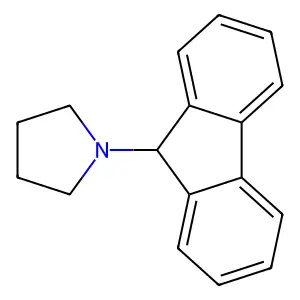 1-(9H-fluoren-9-yl)pyrrolidine structure