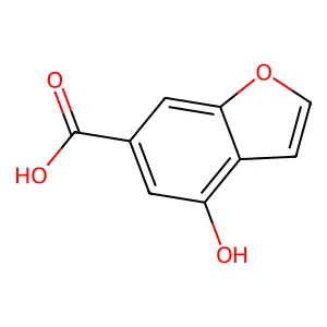 4-Hydroxy-1-benzofuran-6-carboxylic acid structure