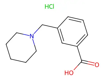 3-(Piperidin-1-ylmethyl)benzoic acid structure