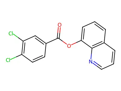 Quinolin-8-yl 3,4-dichlorobenzoate structure