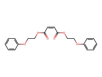 2-Butenedioic acid (2Z)-, 1,4-bis(2-phenoxyethyl) ester structure