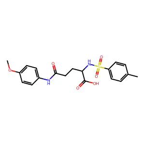 5-(4-Methoxyanilino)-2-[(4-methylphenyl)sulfonylamino]-5-oxopentanoic acid structure
