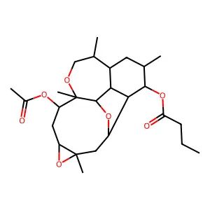 石棉素环氧化物 structure