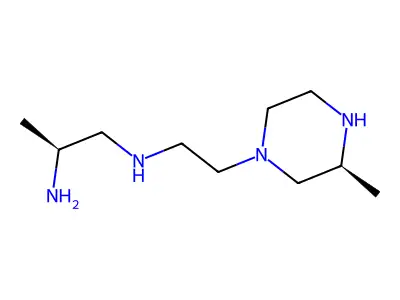1-(2-(2-Amino-1-propyl)aminoethyl)-3-methylpiperazine structure