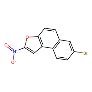 2-Nitro-7-bromonaphtho(2.1-b)furan structure