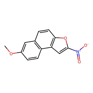 7-Methoxy-2-nitronaphtho(2,1-b)furan structure