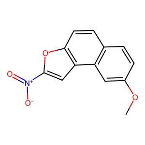 8-Methoxy-2-nitronaphtho(2,1-b)furan structure