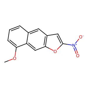 8-Methoxy-2-nitronaphtho(2,3-b)furan structure