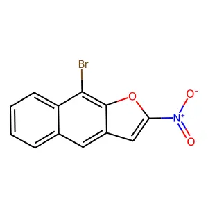 NAPHTHO(2,3-b)FURAN, 9-BROMO-2-NITRO- structure