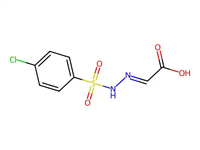 2-[(4-Chlorophenyl)sulfonylhydrazinylidene]acetic acid structure