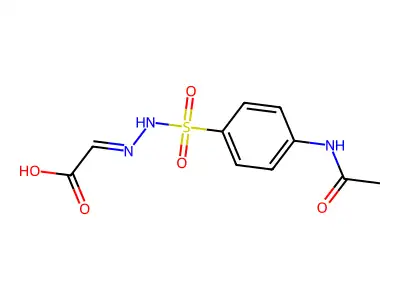 GLYOXYLIC ACID p-ACETAMIDOBENZENESULFONYLHYDRAZONE structure