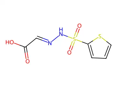 Acetic acid, [(2-thienylsulfonyl)hydrazono]- structure