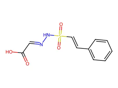 GLYOXYLIC ACID beta-STYRENESULFONYLHYDRAZONE structure