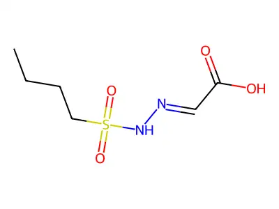 2-(Butylsulfonylhydrazinylidene)acetic acid structure