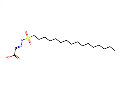 Acetic acid, [(hexadecylsulfonyl)hydrazono]- structure