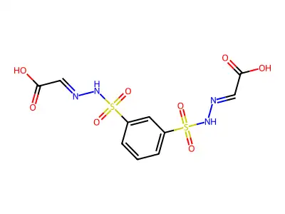 (2E)-2-[[3-[[(E)-carboxymethylideneamino]sulfamoyl]phenyl]su structure