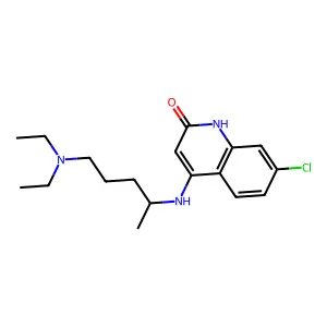 7-chloro-4-[5-(diethylamino)pentan-2-ylamino]-1H-quinolin-2-one structure