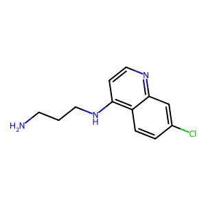 N-(7-Chloroquinolin-4-yl)propane-1,3-diamine structure
