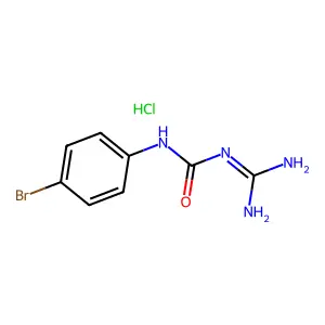 Urea, 1-amidino-3-(p-bromophenyl)-, hydrochloride structure