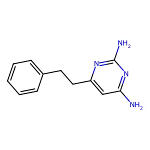 6-(2-Phenylethyl)pyrimidine-2,4-diamine structure