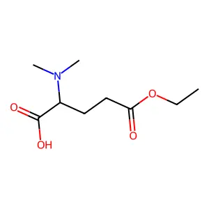 2-(Dimethylamino)-5-ethoxy-5-oxopentanoic acid structure