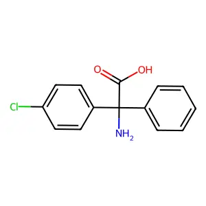 2-Amino-2-(4-chlorophenyl)-2-phenylacetic acid structure