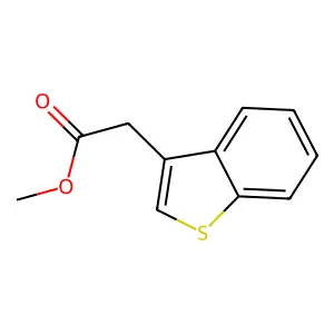 Methyl 2-(1-benzothiophen-3-yl)acetate structure