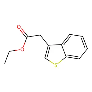 Ethyl (1-benzothiophen-3-yl)acetate structure