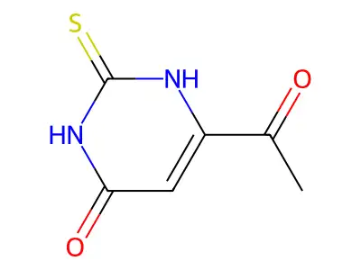 6-acetyl-2-sulfanylidene-1H-pyrimidin-4-one structure