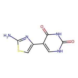 5-(2-Amino-1,3-thiazol-4-yl)pyrimidine-2,4(1H,3H)-dione structure