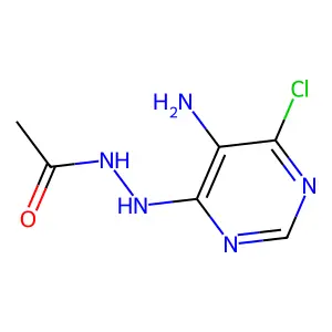 N'-(5-amino-6-chloropyrimidin-4-yl)acetohydrazide structure