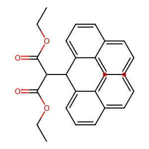 Diethyl 2-(dinaphthalen-1-ylmethyl)propanedioate structure