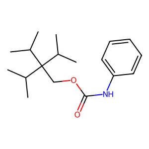 [3-methyl-2,2-di(propan-2-yl)butyl] N-phenylcarbamate structure