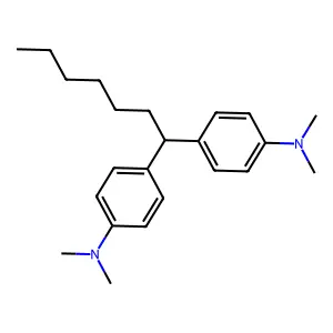 4,4'-(Heptane-1,1-diyl)bis(N,N-dimethylaniline) structure