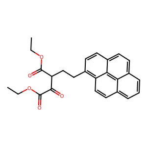 Diethyl 2-oxo-3-(2-pyren-1-ylethyl)butanedioate structure