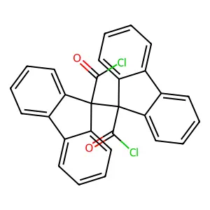 9-(9-Carbonochloridoylfluoren-9-yl)fluorene-9-carbonyl chloride structure