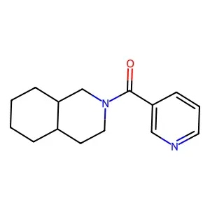3,4,4a,5,6,7,8,8a-octahydro-1H-isoquinolin-2-yl(pyridin-3-yl)methanone structure