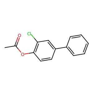 (2-Chloro-4-phenylphenyl) acetate structure