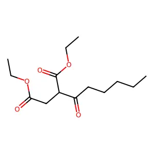 Diethyl 2-hexanoylbutanedioate structure