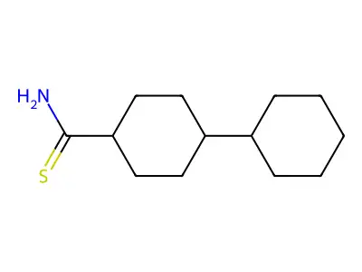 4-Cyclohexylcyclohexane-1-carbothioamide structure