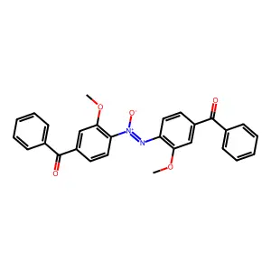 {4-[(Z)-(4-Benzoyl-2-methoxyphenyl)-NNO-azoxy]-3-methoxyphenyl}(phenyl)methanone structure