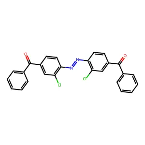 [(E)-Diazenediylbis(3-chloro-4,1-phenylene)]bis(phenylmethanone) structure