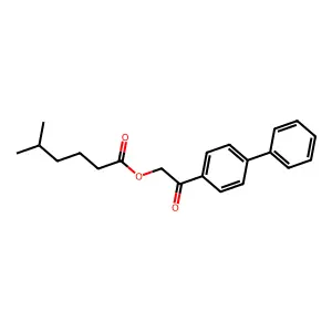 [2-Oxo-2-(4-phenylphenyl)ethyl] 5-methylhexanoate structure
