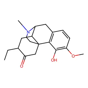 7-Ethyl-4-hydroxy-3-methoxy-17-methylmorphinan-6-one structure